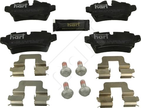 Hart 254 219 - Тормозные колодки, дисковые, комплект autospares.lv