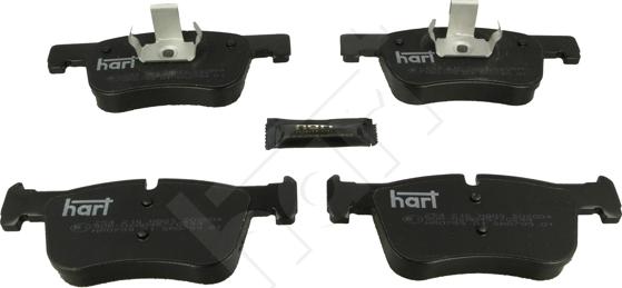 Hart 254 216 - Тормозные колодки, дисковые, комплект autospares.lv