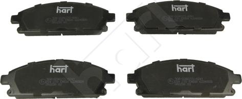 Hart 254 210 - Тормозные колодки, дисковые, комплект autospares.lv