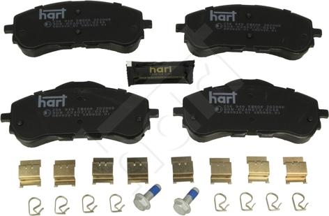 Hart 256 949 - Тормозные колодки, дисковые, комплект autospares.lv