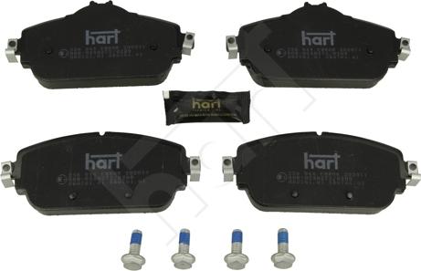 Hart 256 944 - Тормозные колодки, дисковые, комплект autospares.lv