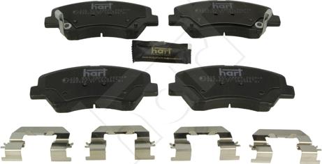 Hart 256 943 - Тормозные колодки, дисковые, комплект autospares.lv