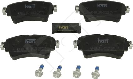 Hart 256 947 - Тормозные колодки, дисковые, комплект autospares.lv