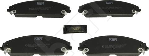 Hart 256 956 - Тормозные колодки, дисковые, комплект autospares.lv