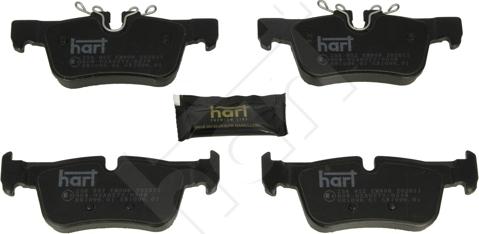 Hart 256 952 - Тормозные колодки, дисковые, комплект autospares.lv