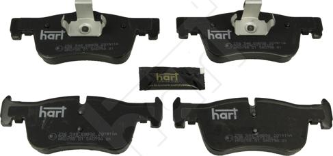 Hart 256 548 - Тормозные колодки, дисковые, комплект autospares.lv