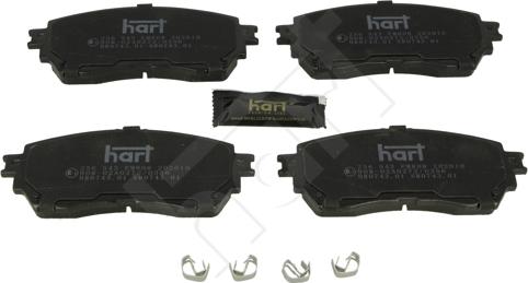 Hart 256 543 - Тормозные колодки, дисковые, комплект autospares.lv