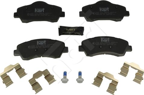 Hart 256 542 - Тормозные колодки, дисковые, комплект autospares.lv