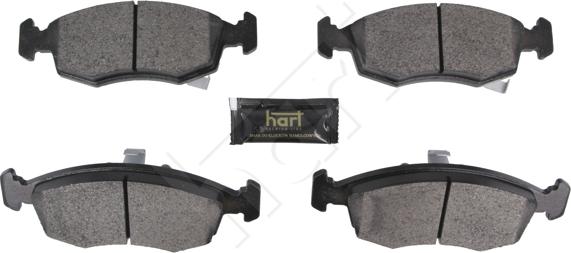 Hart 256 553 - Тормозные колодки, дисковые, комплект autospares.lv