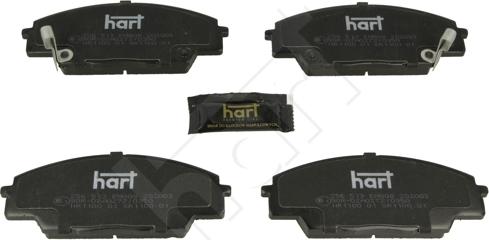 Hart 256 513 - Тормозные колодки, дисковые, комплект autospares.lv