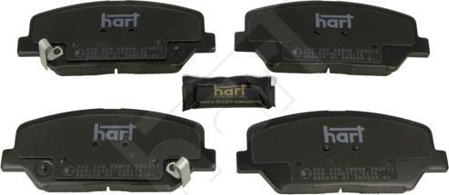 Hart 256 530 - Тормозные колодки, дисковые, комплект autospares.lv