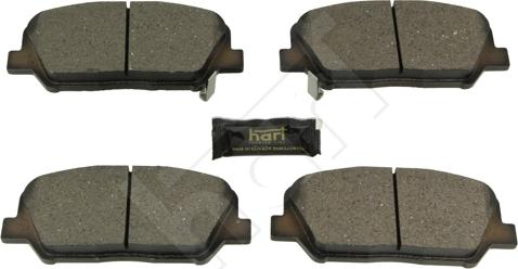 Hart 256 530 - Тормозные колодки, дисковые, комплект autospares.lv