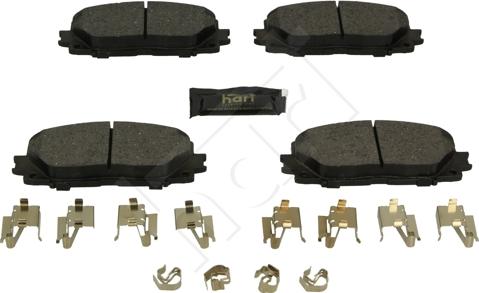 Hart 256 524 - Тормозные колодки, дисковые, комплект autospares.lv