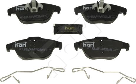 Hart 256 527 - Тормозные колодки, дисковые, комплект autospares.lv