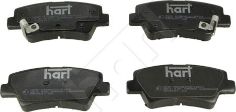 Hart 253 435 - Тормозные колодки, дисковые, комплект autospares.lv