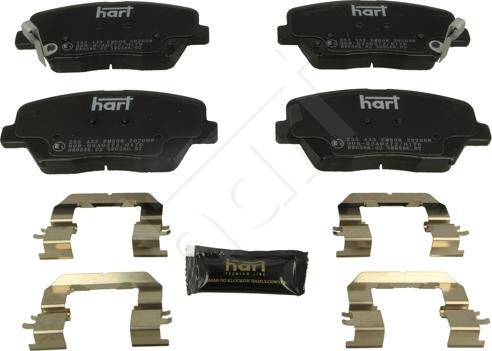 Hart 253 433 - Тормозные колодки, дисковые, комплект autospares.lv