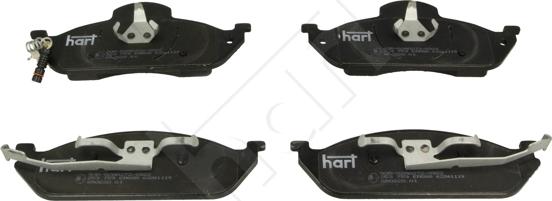 Hart 253 759 - Тормозные колодки, дисковые, комплект autospares.lv