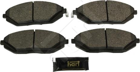 Hart 253 758 - Тормозные колодки, дисковые, комплект autospares.lv