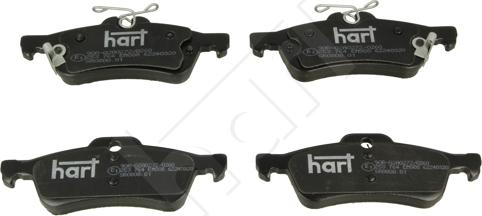 Hart 253 764 - Тормозные колодки, дисковые, комплект autospares.lv