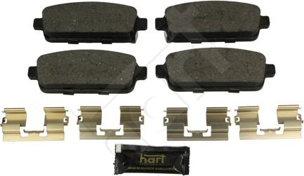 Hart 252 928 - Тормозные колодки, дисковые, комплект autospares.lv