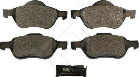 Hart 252 308 - Тормозные колодки, дисковые, комплект autospares.lv