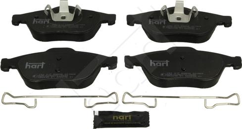 Hart 252 317 - Тормозные колодки, дисковые, комплект autospares.lv