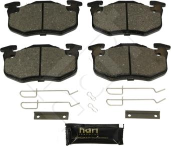 Hart 252 328 - Тормозные колодки, дисковые, комплект autospares.lv