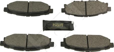 Hart 260 749 - Тормозные колодки, дисковые, комплект autospares.lv