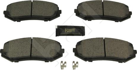 Hart 260 753 - Тормозные колодки, дисковые, комплект autospares.lv