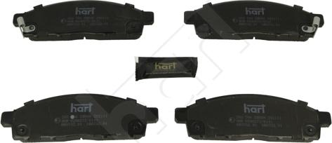 Hart 260 766 - Тормозные колодки, дисковые, комплект autospares.lv