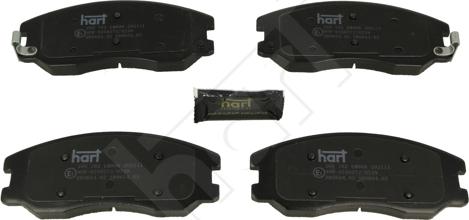 Hart 260 762 - Тормозные колодки, дисковые, комплект autospares.lv