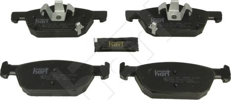 Hart 261 583 - Тормозные колодки, дисковые, комплект autospares.lv