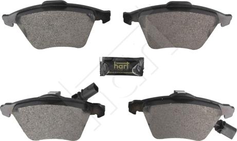 Hart 261 850 - Тормозные колодки, дисковые, комплект autospares.lv