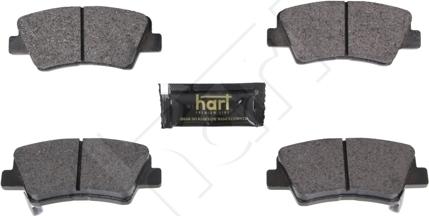 Hart 261 835 - Тормозные колодки, дисковые, комплект autospares.lv