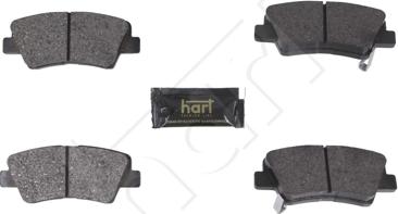 Hart 261 820 - Тормозные колодки, дисковые, комплект autospares.lv