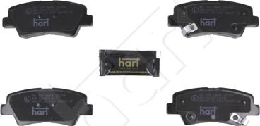 Hart 261 820 - Тормозные колодки, дисковые, комплект autospares.lv