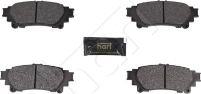 Hart 261 792 - Тормозные колодки, дисковые, комплект autospares.lv