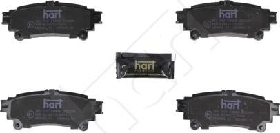 Hart 261 792 - Тормозные колодки, дисковые, комплект autospares.lv