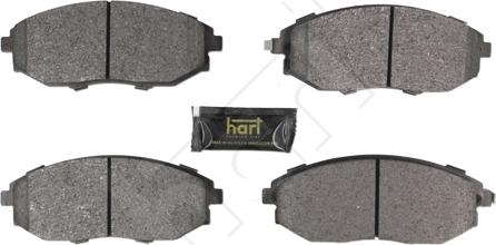 Hart 261 760 - Тормозные колодки, дисковые, комплект autospares.lv