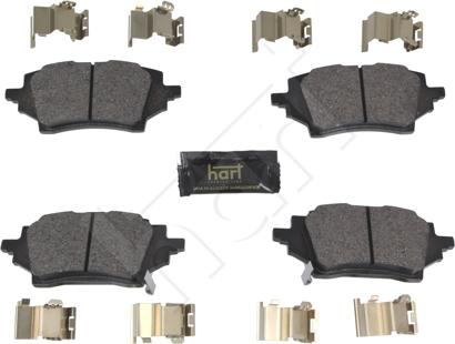 Hart 262 052 - Тормозные колодки, дисковые, комплект autospares.lv