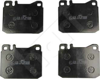 Hart 219 119 - Тормозные колодки, дисковые, комплект autospares.lv