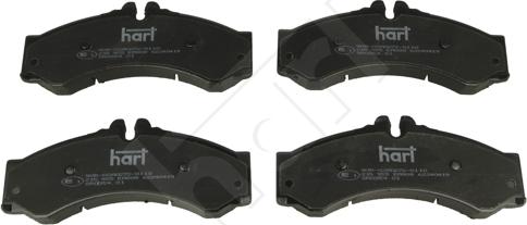 Hart 215 955 - Тормозные колодки, дисковые, комплект autospares.lv