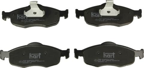Hart 215 952 - Тормозные колодки, дисковые, комплект autospares.lv
