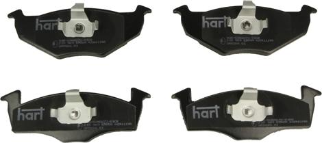 Hart 215 969 - Тормозные колодки, дисковые, комплект autospares.lv