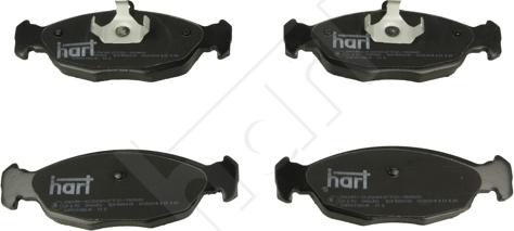 Hart 215 965 - Тормозные колодки, дисковые, комплект autospares.lv