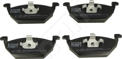 Hart 215 966 - Тормозные колодки, дисковые, комплект autospares.lv