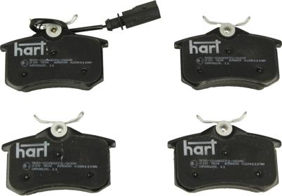 Hart 215 904 - Тормозные колодки, дисковые, комплект autospares.lv