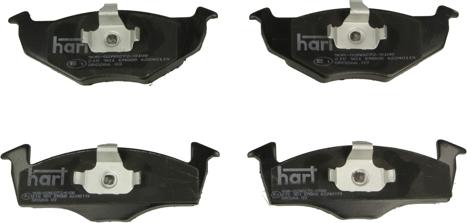 Hart 215 901 - Тормозные колодки, дисковые, комплект autospares.lv