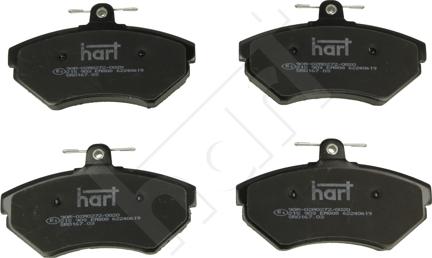 Hart 215 903 - Тормозные колодки, дисковые, комплект autospares.lv