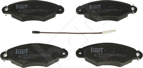 Hart 215 913 - Тормозные колодки, дисковые, комплект autospares.lv